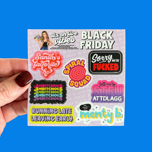 Black Friday 2023 Mini Sticker Sheet