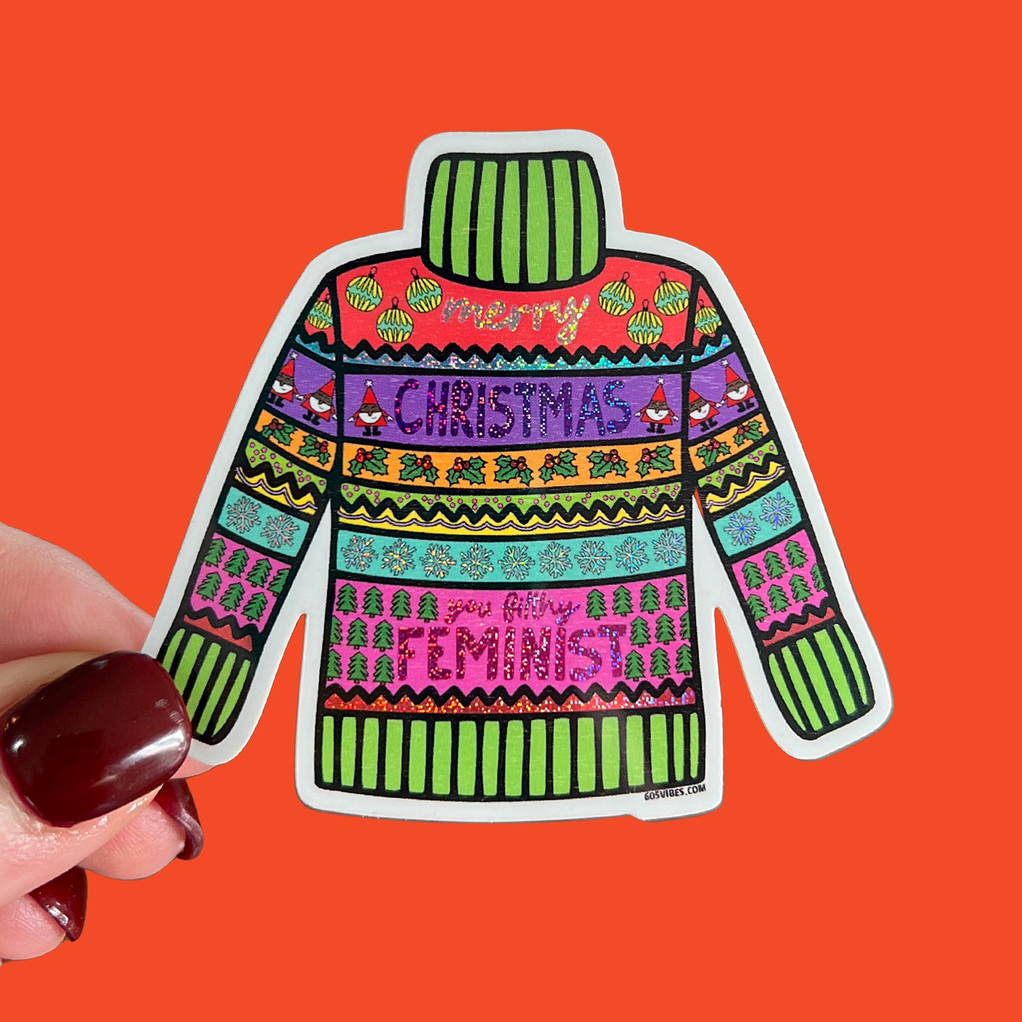 Merry Christmas You Filthy Feminist Sticker