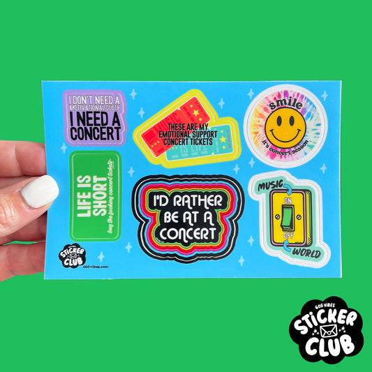 Music is Life Sticker Sheet