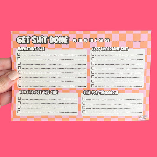 Get Shit Done Planner Pad