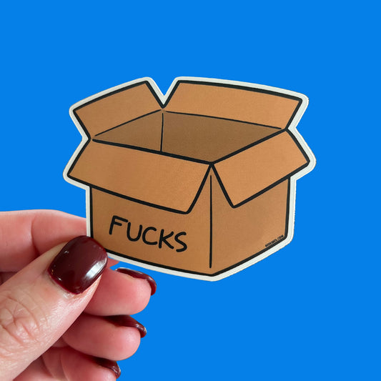 Empty Fucks Box Sticker