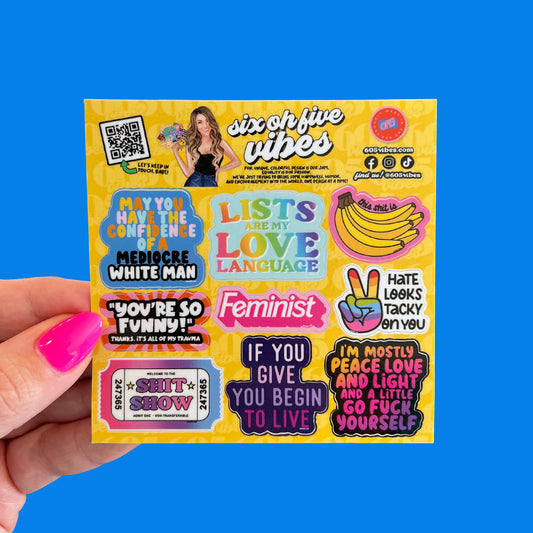 605 Vibes Swag Mini Sticker Sheet