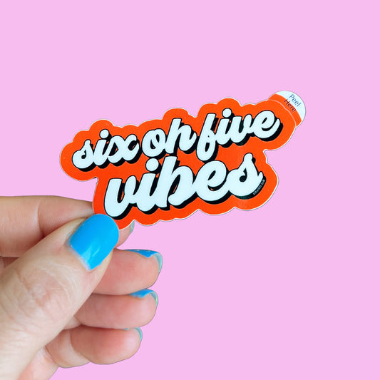 Six Oh Five Vibes Sticker - Red