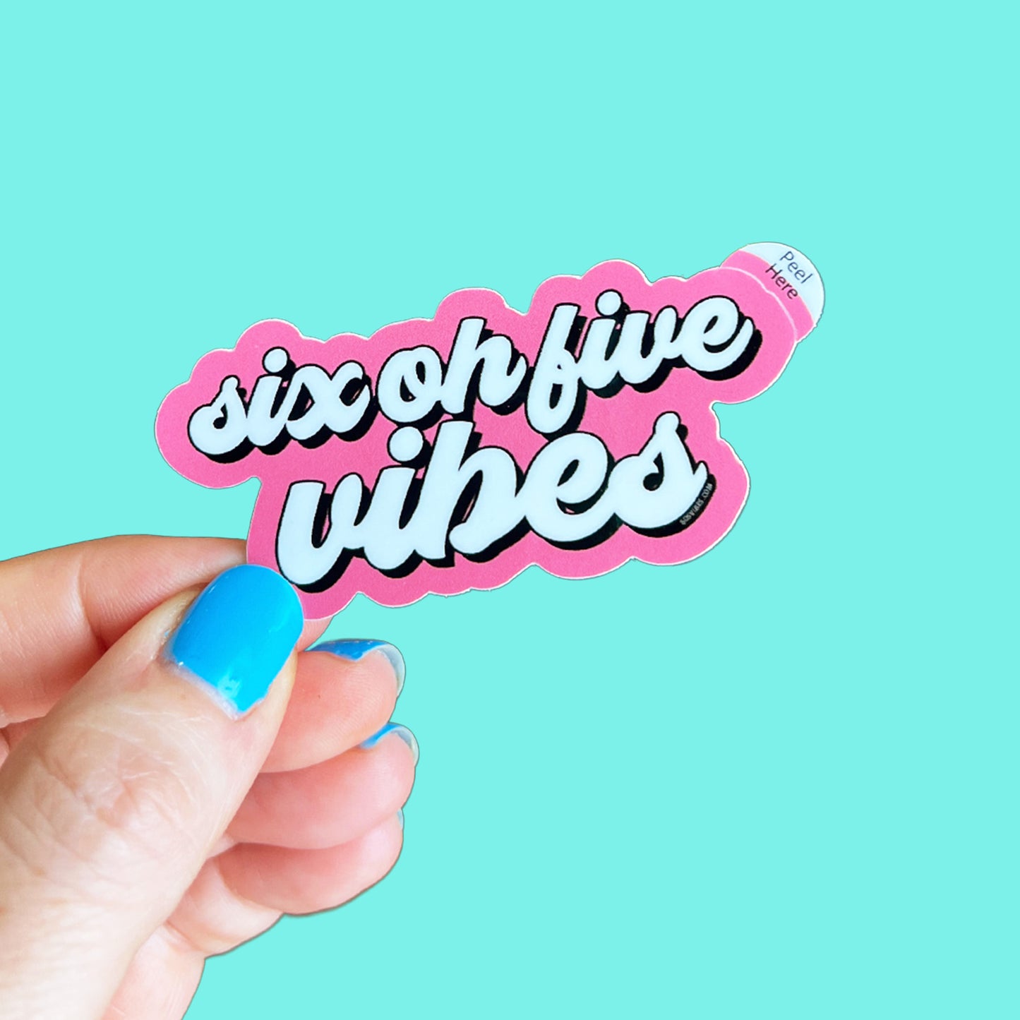 Six Oh Five Vibes Sticker - Pink