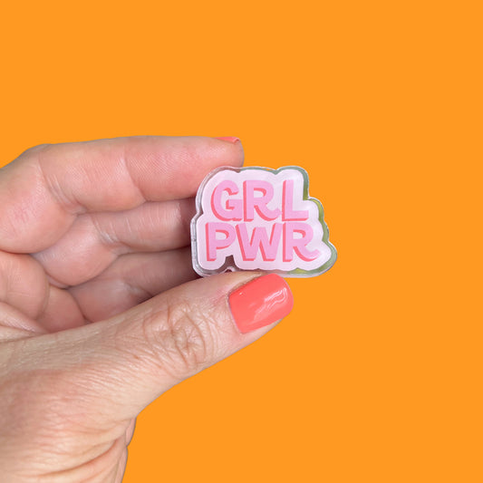GRLPWR Acrylic Pin