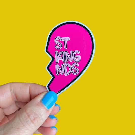 Best Fucking Friends Sticker - Hot Pink