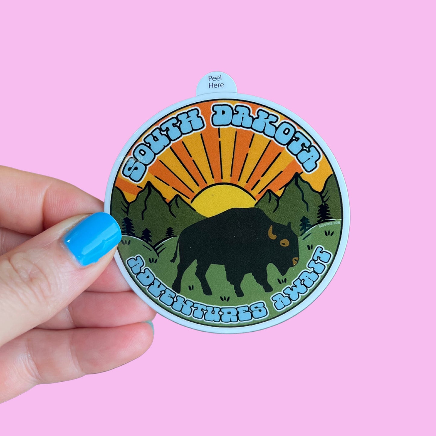 South Dakota Adventures Await Sticker