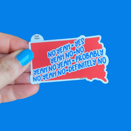 "South Dakota Says" Series: South Dakota Cheat Sheet Sticker