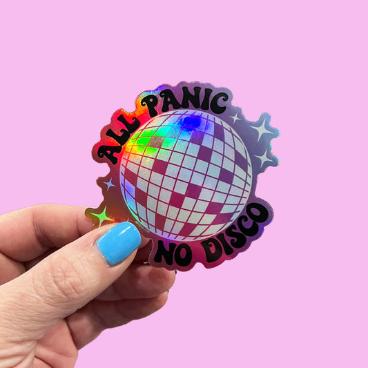 All Panic No Disco Sticker