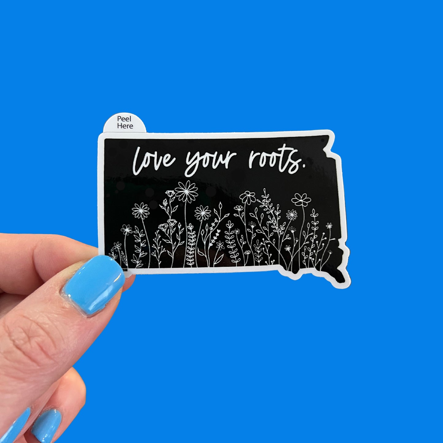 South Dakota Love Your Roots Sticker