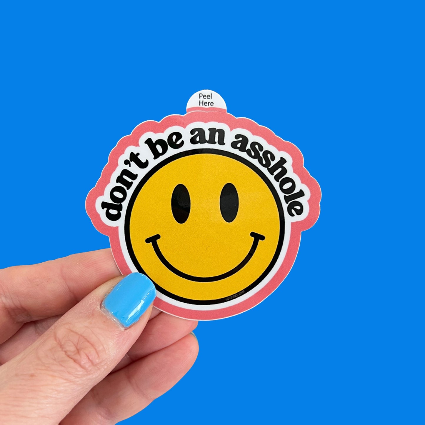 Smiley Series: Don't Be an Asshole Sticker