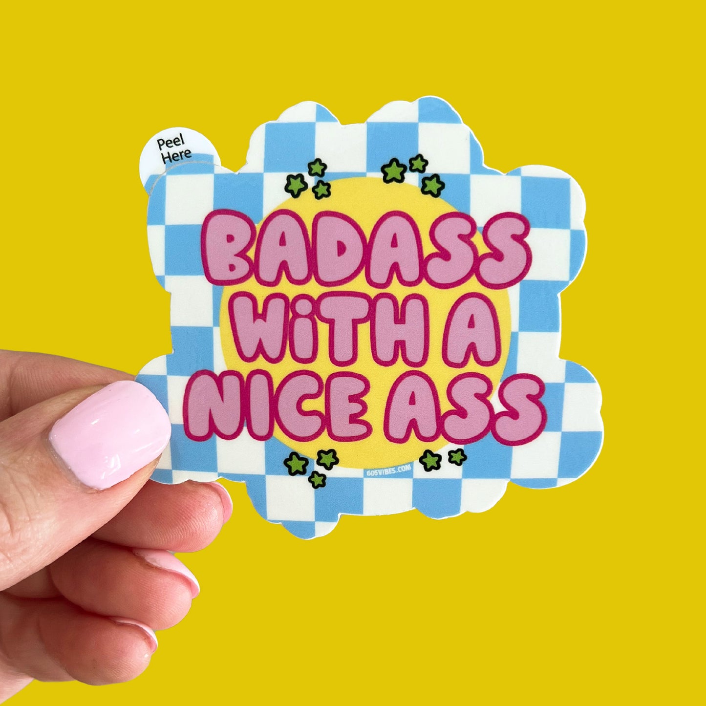 Badass With a Nice Ass Sticker