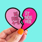 Best Friends 4-Ever Sticker - Hot Pink