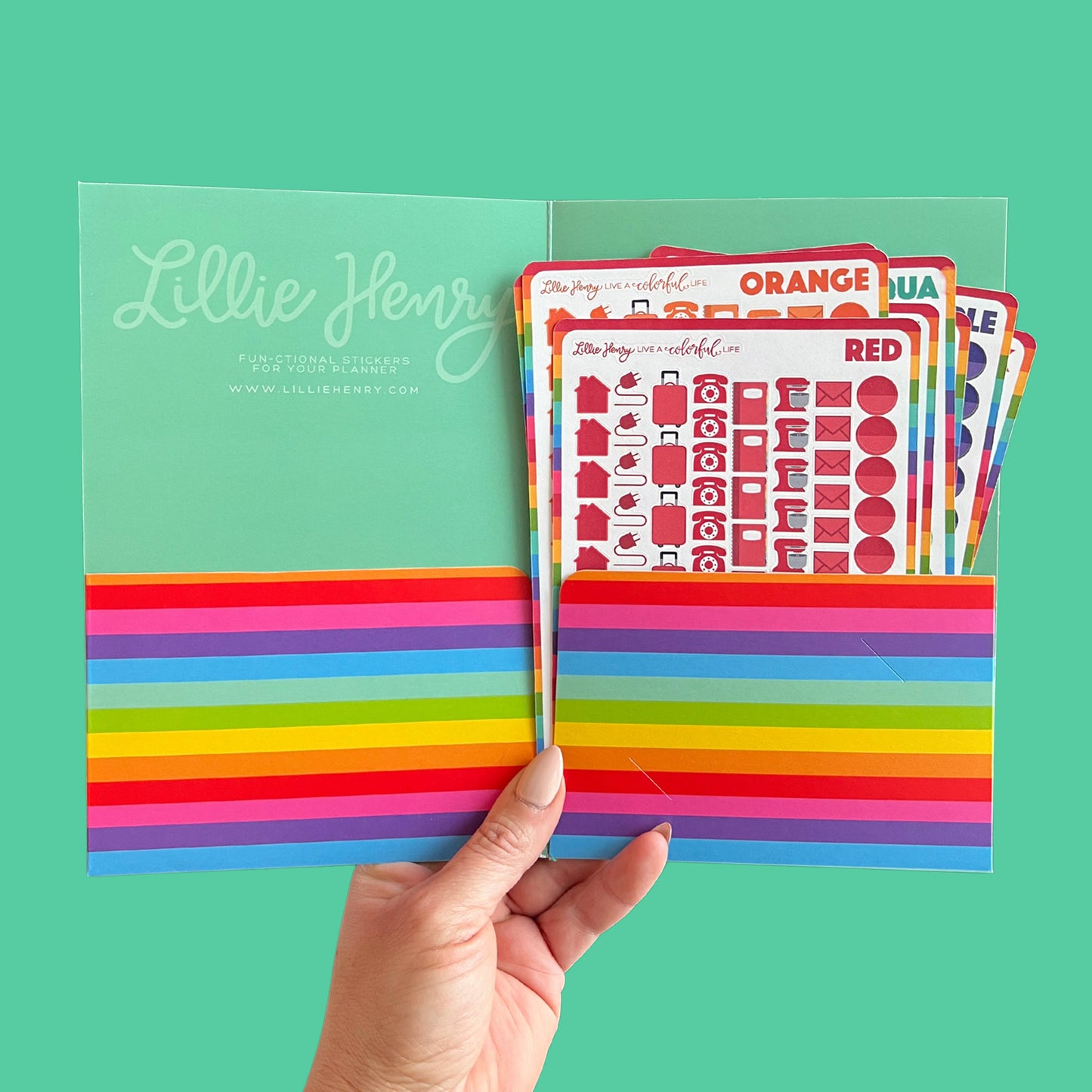 Lillie Henry Live a Colorful Life Sticker Bundle!