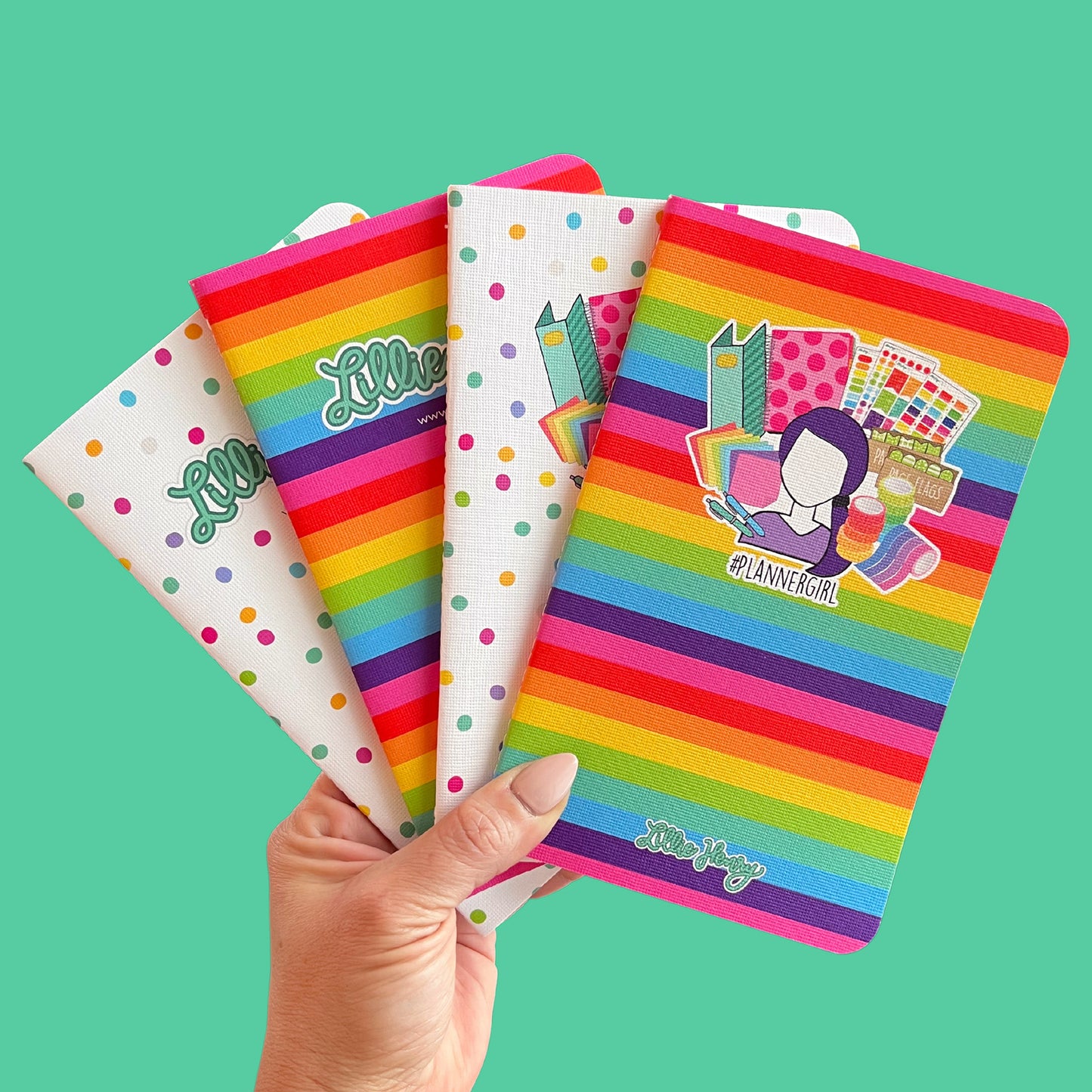Lillie Henry May Designs May Book - Lillie Henry Rainbow DOT GRID Pages!