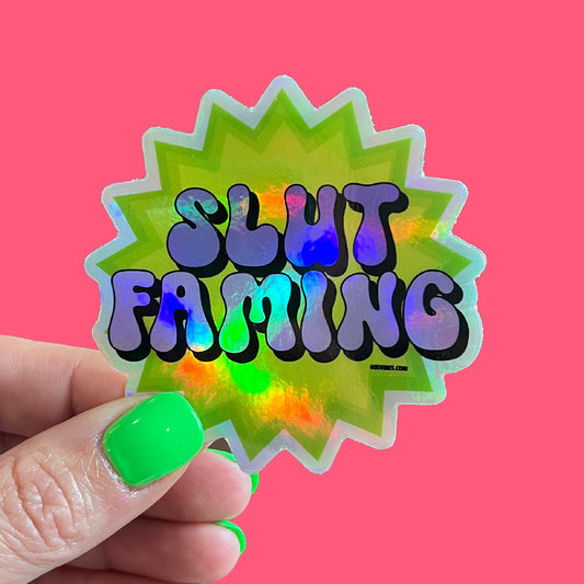 Slut Faming Sticker