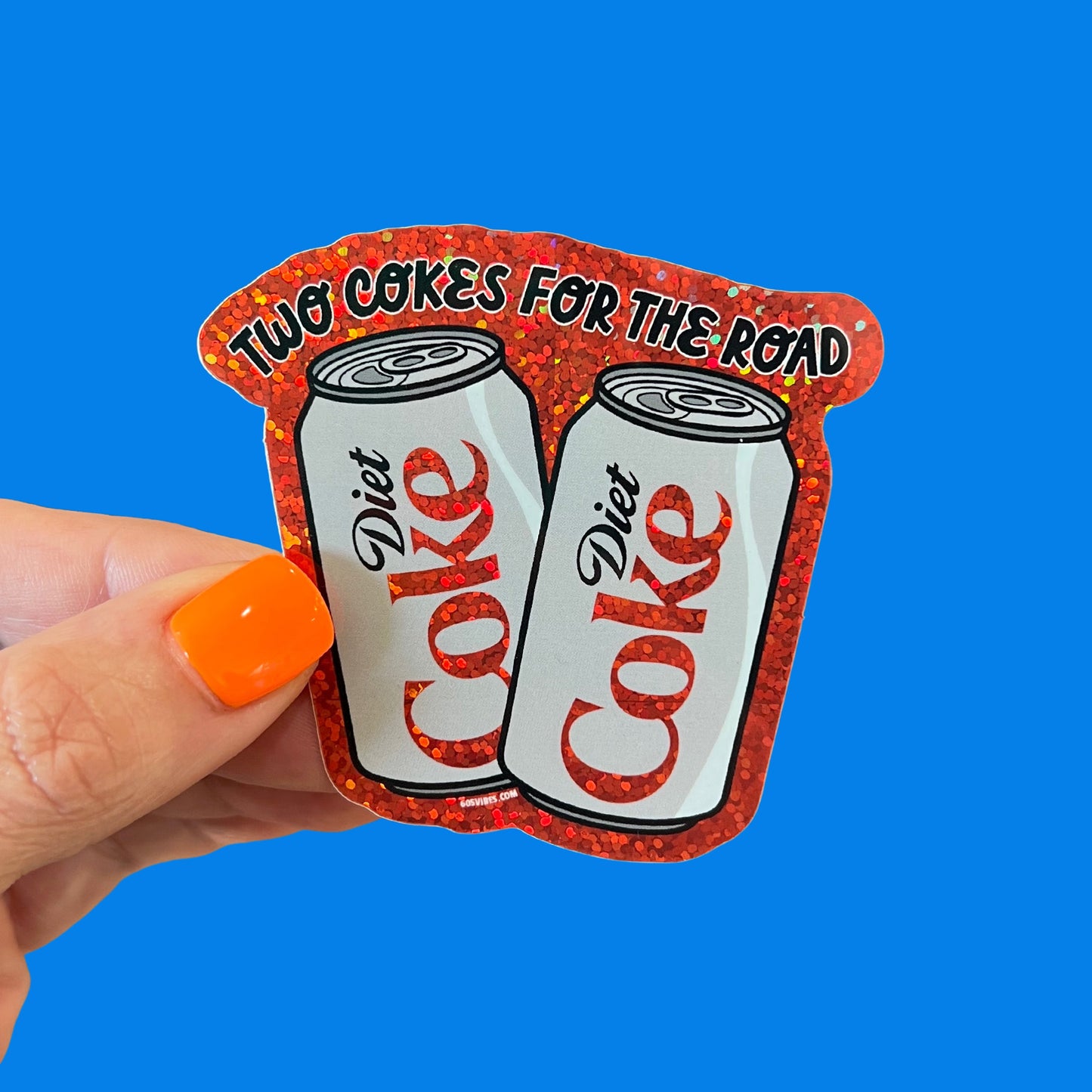 Two Cokes for the Road Sticker