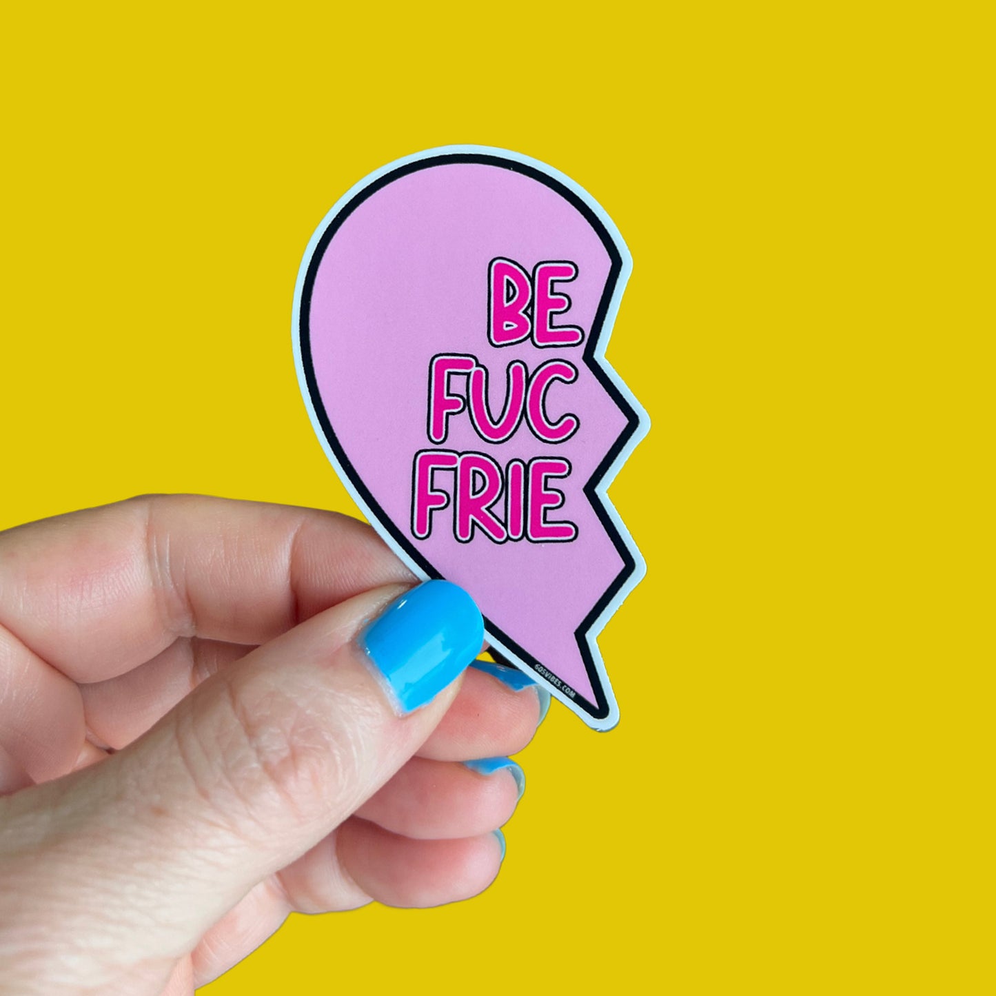 Best Fucking Friends Sticker - Light Pink