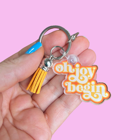 Oh Joy Begin Acrylic Keychain