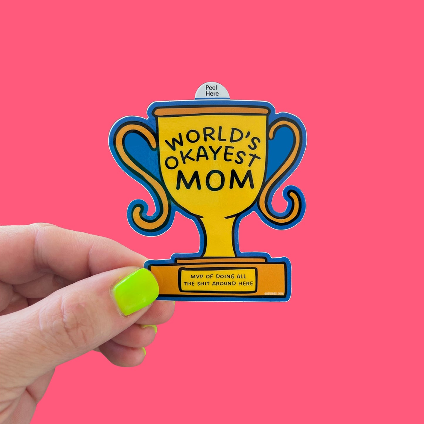 World's Okayest Mom Sticker
