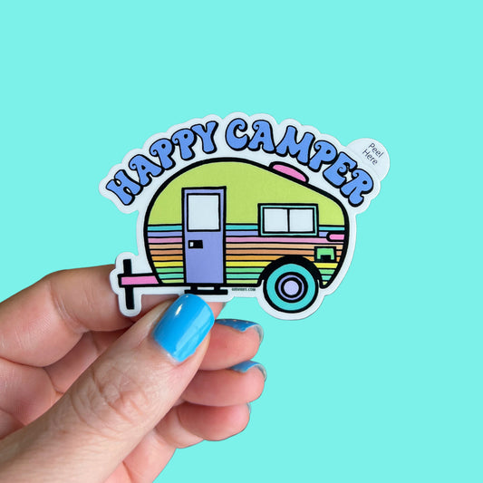 Happy Camper Sticker