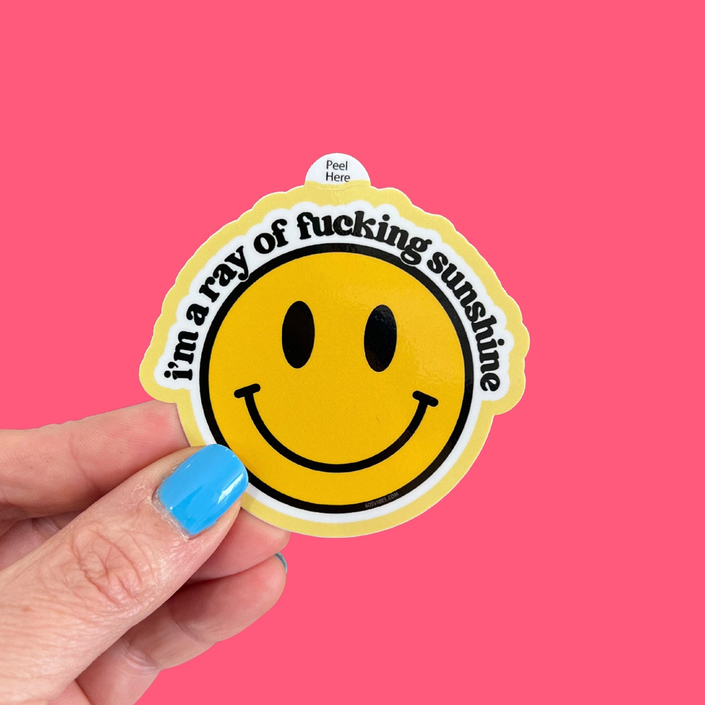 Smiley Series: I'm a Ray of Fucking Sunshine Sticker