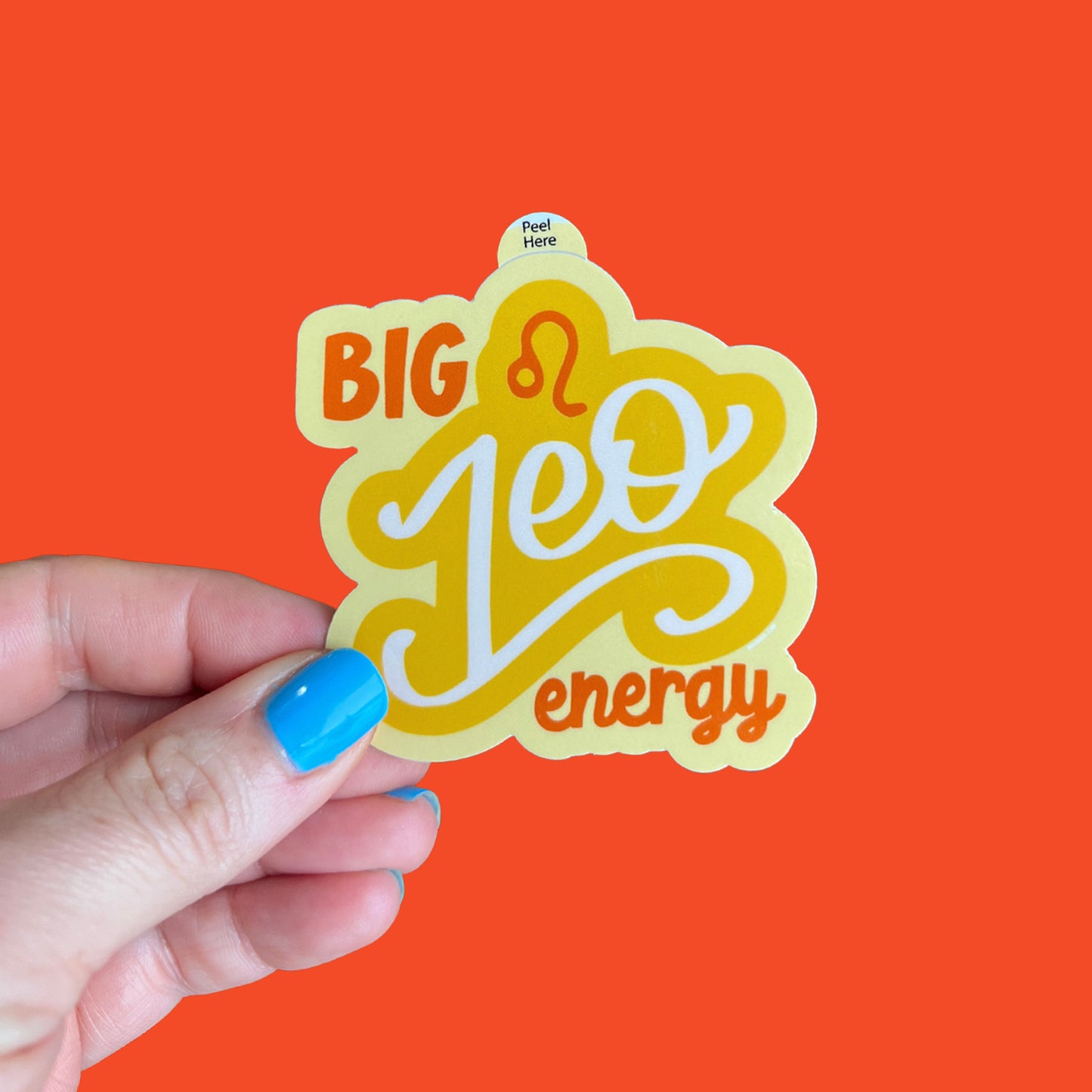 Big Leo Energy Zodiac Sticker