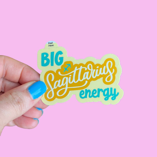 Big Sagittarius Energy Zodiac Sticker