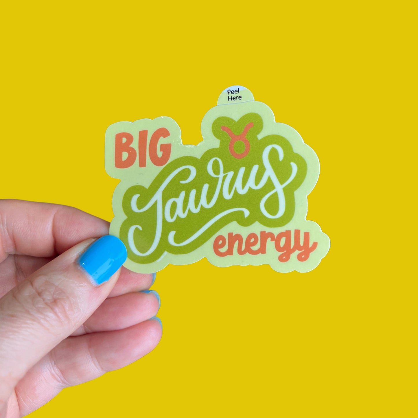 Big Taurus Energy Zodiac Sticker